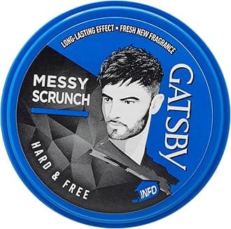 Hair Styling Wax - Hard & Free, For Messy Scrunch Style, Non Sticky, Anytime Re-Stylable & Easy Wash Off, 75gm