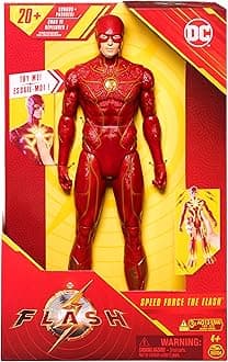 DC Comics, Speed Force The Flash Action Figure, 12-inch, Lights and 20+ Sounds, The Flash Movie Collectible, Kids Toys for Boys and Girls Ages 4 and up