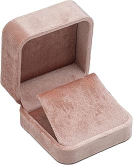 Velvet Earring Gift Boxes Jewelry Box (Blush Peach)