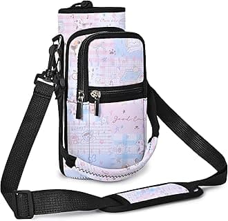 AUPET Water Bottle Sling Bag Sleeve Holder Carrier 25/32/40/64 oz,Insulated Crossbody Water Bottle Case Cover with Strap and Pockets for Men/Women Walking Hiking