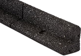 Black Recycled Rubber 4ft Lawn Edging (6pc Box)