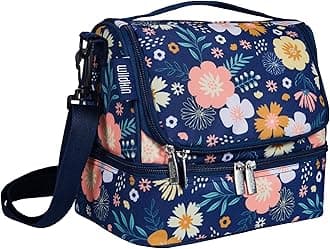 Two Compartment Insulated Lunch Bag for Kids – School & Travel Ready - Wildflower Bloom