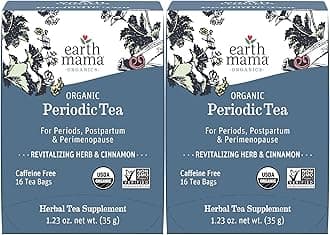 Organic Periodic Tea | Herbal Tea to Support Hormone Balance, Reproductive and Menstrual Cycle Health | 32 Teabags | Caffeine Free & Non-GMO