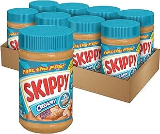 Creamy Peanut Butter, 8-Pack 16.3 oz Jars, Bulk Peanut Butter