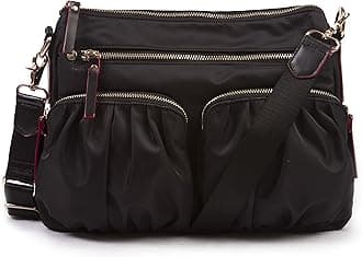 Nylon Crossbody Bag - Premium Lightweight Top-Zip Handbag