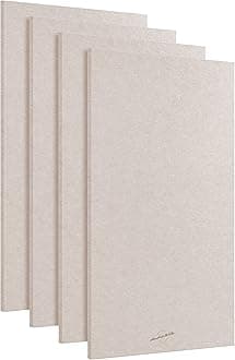 Acoustic Panels, 4 Pack ROOM KIT, Large, 46" x 23", Natural