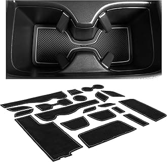 CupHolderHero for Honda CRV Accessories 2012-2014 Premium Custom Interior Non-Slip Anti Dust Cup Holder Inserts, Center Console Liner Mats, Door Pocket Liners 18-pc Set (Gray Trim)