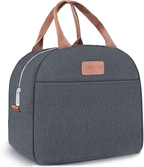 Lunch Bag for Women & Men Adult Insulated Lunch Box, Small Leakproof Cooler Food Lunch Containers Reusable High Capacity Lunch Tote Bags for Work, Travel, Outdoor (Navy Blue)