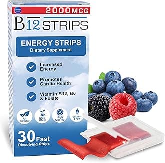 B12 Strips - 2000mcg with B6, Folate, Biotin