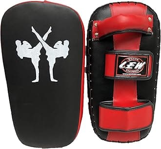 Synthetic Leather Rectangle Curved Boxing Punching Kicking Pad, Arm Shield for Training of Karate, Martial Art,UFC,MMA,and Focus Pads