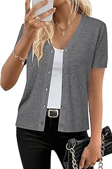 Arach&Cloz Women's Wool Blend Business Casual Cardigan Sweaters Tops