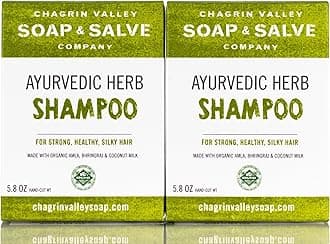 Chagrin Valley Soap & SalveOrganic Natural Shampoo Bar, Ayurvedic Herb 2X Pack