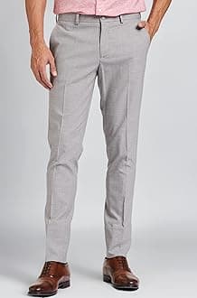 Amazon Brand - Symbol Men's Stretchable Formal Pants | Trousers (Slim Fit)