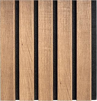 Tuda Grass Direct Premium Acoustic Wall Slatted 3D Wood Veneer Panels - 260cm x 30cm (2 Pack) - Dark Oak