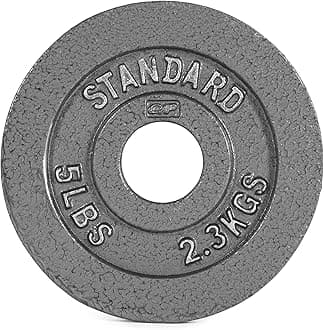 CAP Barbell Olympic 2-Inch Weight Plate, Gray, Single