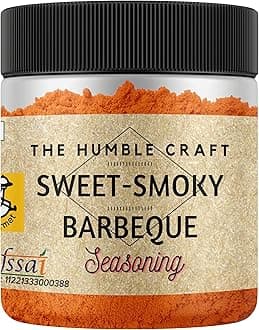 Sweet Smoky Barbeque Seasoning Powder (BBQ) - (Sprinkle on Popcorn, Chips, Taco, Chicken, Fajita, Mexican Dishes | Smoked & Paprika Flavour and Aroma | Works with Microwave Pop Corn | 100g)