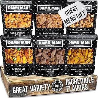 Gift Baskets for Men – Gourmet Nuts Gift Basket, Birthday Gift for Dad, Husband & Adults, Roasted Snack Box Variety, Fathers day gift