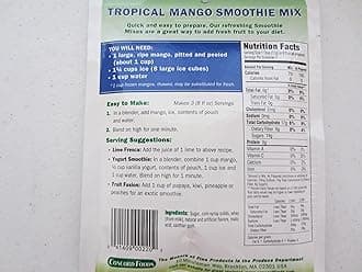 Concord Tropical Mango Smoothie Mix, 1.8-Ounce Packages (Pack of 18 )