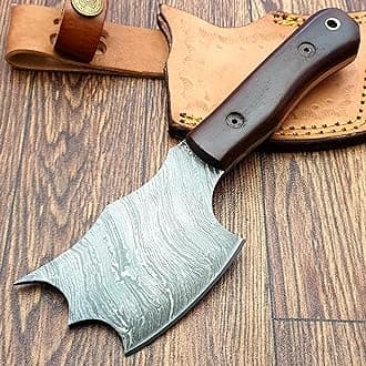 BZ-32 Custom Handmade Damascus 7.5 inches Knife Combination Of Micarta.