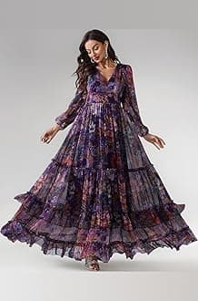 LITZO Dress for Women || Western Dresses for Women || One Piece Maxi Dress (L-29-31-1)