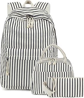 BluboonTeens Backpack Set Girls School Backpack Lunch Box Pencil Bags Student Bookbags 3 in 1