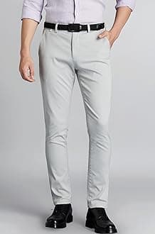 - Men's Slim Fit Flexi Waist Casual Pants | Stretchable Chinos | Stylish Office Fashion Trousers