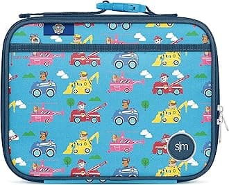 Simple ModernNickelodeon Viacom Kids Lunch Box for Toddler | Girls & Boys Reusable Insulated Bag | Meal Containers for School with Exterior Interior Pocket | Hadley Collection | Paw Patrol Adventures