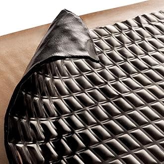 Siless Black 50 mil 52 sqft Sound Deadening mat - Sound Deadener Mat - Car Sound Dampening Material - Sound dampener - Sound deadening Material Sound Insulation - Car Sound deadening (Black)