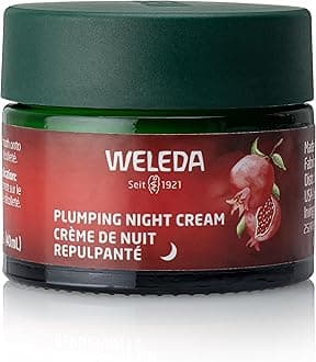 Weleda Face Care Plumping Night Cream, Plant Rich Moisturizer with Pomegranate and Maca Root Peptides