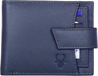 WildHorn® RFID Protected Genuine High Quality Leather Wallet (New Blue Nappa)