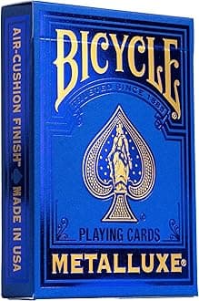 Bicycle Metalluxe Blue Playing Cards - Premium Metal Foil Finish - Poker Size