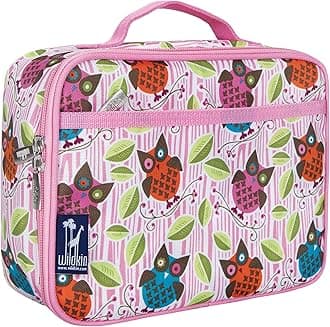 Kids Insulated Lunch Box – Durable and Reusable for School & Travel - Owls