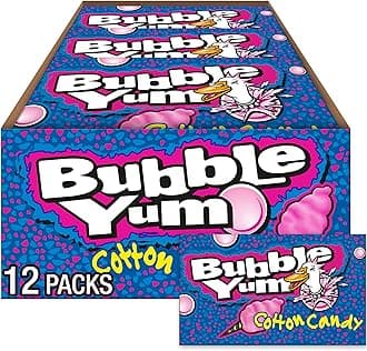 Bubble Yum Cotton Candy Bubble Gum (Pack of 12)