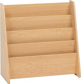 IRIS USA, Inc. Magazine Rack, Wide, Wood, Light Brown