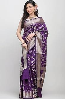 Sugathari Women's Banarasi Saree Pure Kanjivaram Silk Saree Soft new ladies 2023 Design Wear Pattu Sarees Latest Party Sari collections With Blouse Piece for Wedding sadi (SAN PARI-182 DARK GREEN)