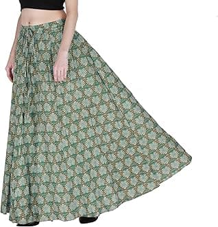 Sttoffa Cotton Printed Women Wear Maxi Long Skirt 40" inch Full Length