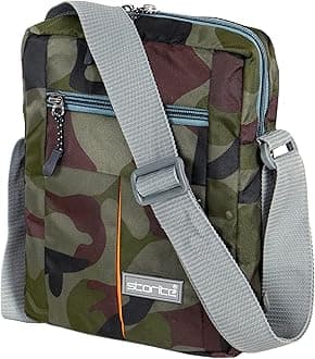 10 Inch Stylish Padded Mini Sling Bag for Men and Women, Small Passport Travel Bag and Small Sling Bag With Water Bottle Pocket