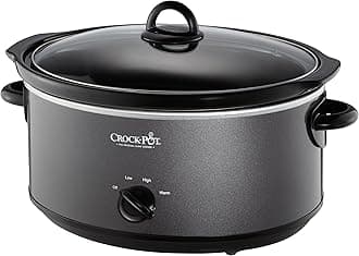 Crockpot SCV700-KC Clockpot, 7-Quart, Charcoal