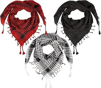 LOVARZI Desert Shemagh Scarf - Stylish & Versatile Fashion Scarf for Men & Women of All Ages