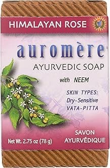 Ayurvedic Bar Soap, Himalayan Rose - Eco Friendly, Handmade, Vegan, Cruelty Free, Natural, Non GMO (2.75 oz), 1 pack