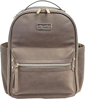 Itzy Ritzy Mini Diaper Bag Backpack with Changing Pad, Taupe