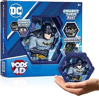 WOW! PODS 4D DC Batman | Unique Connectable Collectable Bobble-head figure that Bursts from their World into Yours | Wall or Shelf Display | DC Toys and Gifts | Series 1 no. 417