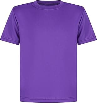 Kids T Shirts Football Tops Gym Boys Girls School P.E Sports Fitness Running Top T-Shirt