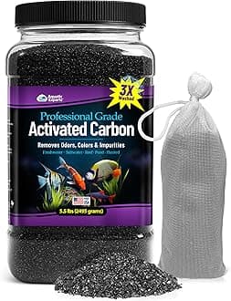 Aquatic Experts Premium Activated Carbon Aquarium Filter Charcoal Media - 5. 5 lbs Bulk - Remove Odors and Discoloration with Bituminous Coal by