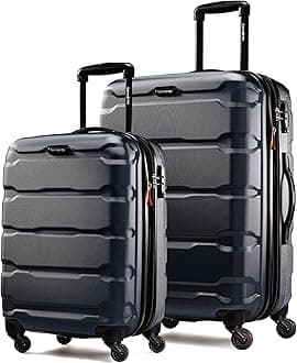 Samsonite Omni Pc Hardside Expandable Luggage with Spinner Wheels (Navy, 2-Piece Set (20/28))