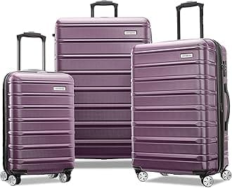 Samsonite Omni 2 Hardside Expandable Luggage with Spinner Wheels, Purple, 3-Piece Set (CO/MED/LG), Omni 2 Hardside Expandable Luggage Spinner Wheel, purple