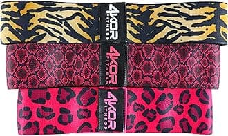 Extra Thick Resistance Loop Band Set by 4KOR Fitness, Perfect for CrossFit, Yoga, Physical Therapy, and Booty Building