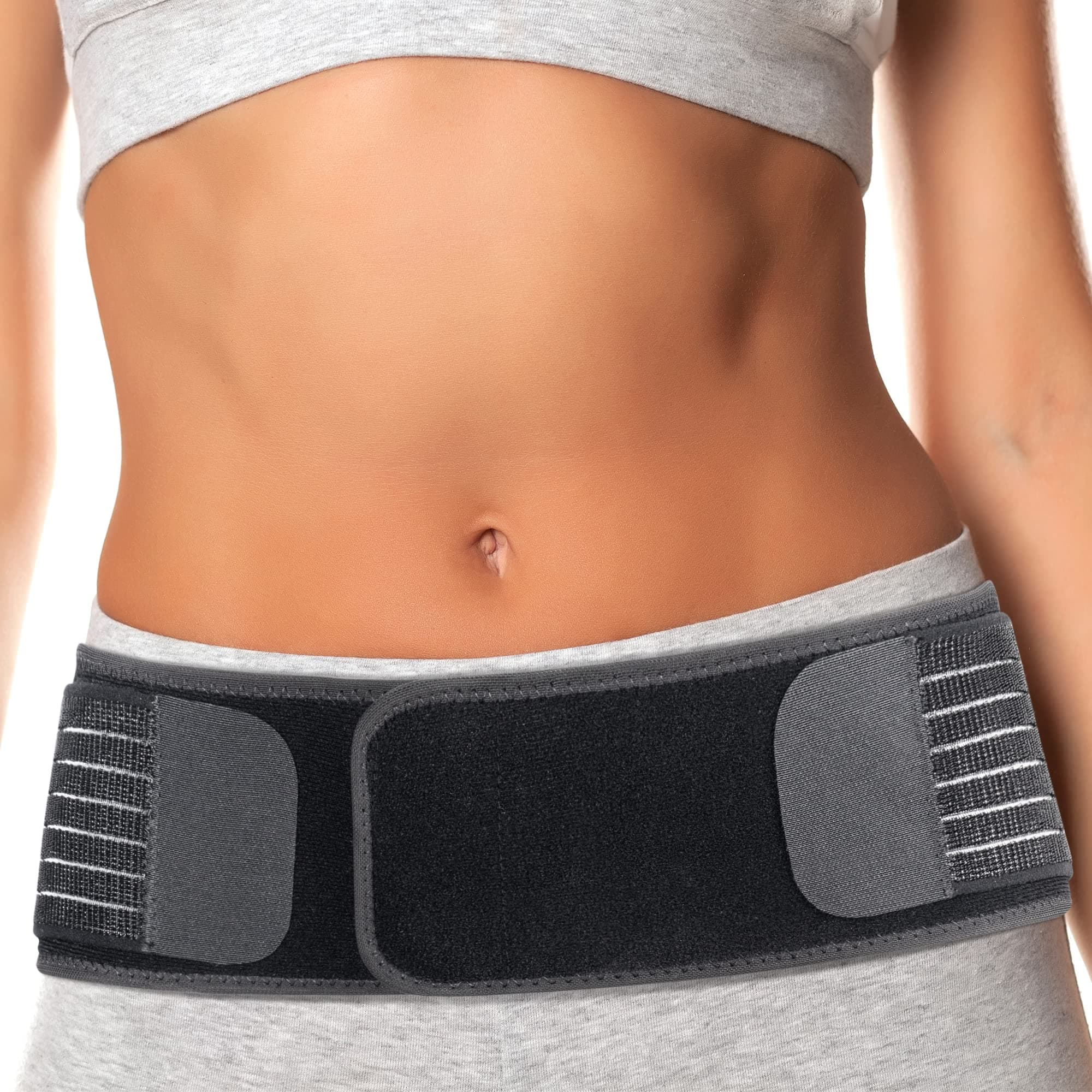 Thx4COPPER Elastic Mesh SI Hip Belt, Compression Lower Back Support Brace, Anti-Slip Sacroiliac Joint Brace for Men/Women, Pain Relief for Sciatica, Pelvis, Lumbar, Nerve, Leg, Sacral, Sacrum