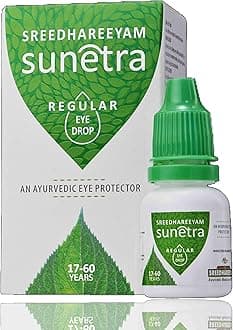 Sunetra Regular Herbal Eyedrops (17-60 years age) Relieves Dryness, Redness & Itching, Cooling Daily-use Eyedrops with Rosewater, Holy Basil Leaves and Pure Honey