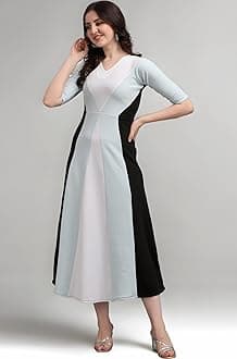 Women's Geometric Half Sleeve Maxi Dress